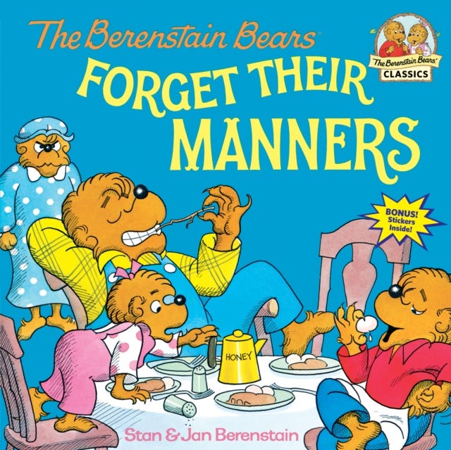The Berenstain Bears Forget Their Manners av Stan Berenstain, Jan Berenstain