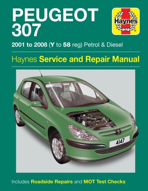 Peugeot 307 Petrol & Diesel (01 - 08) Haynes Repair Manual av Haynes Publishing