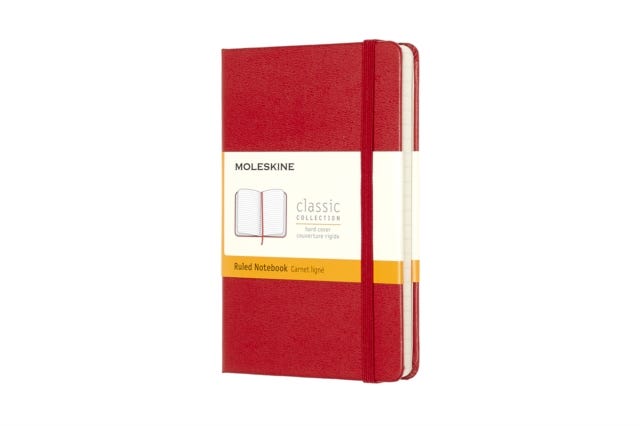 Notatbok Linjert Red Pkt