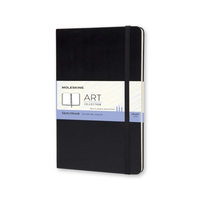 Art Sketchbook Hard 13x21cm - Sort