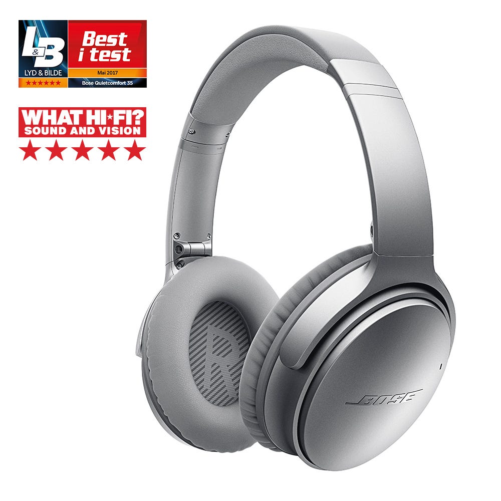 Bose QuietComfort 35 Wireless Headphones Silver Gamingheadset