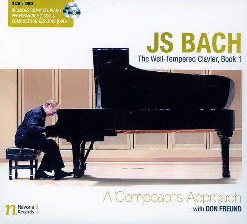 Don Freund, Johann Sebastian Bach, UNSPECIFIED  Welltempered Clavier Book 1: Composer's Approach  CD